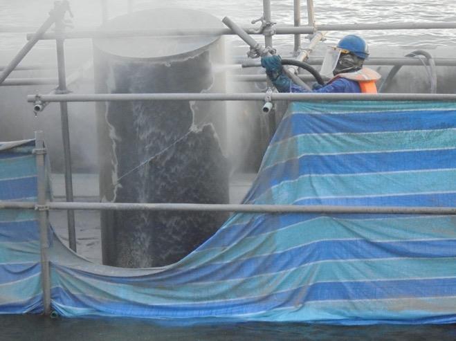 Crash Barrier Coating Application