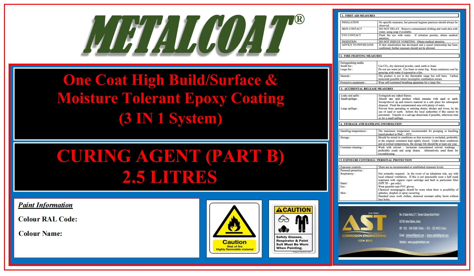 Metal-Coat 3-in-1 high build epoxy coating